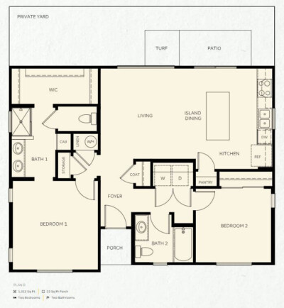 Floor plan rendering