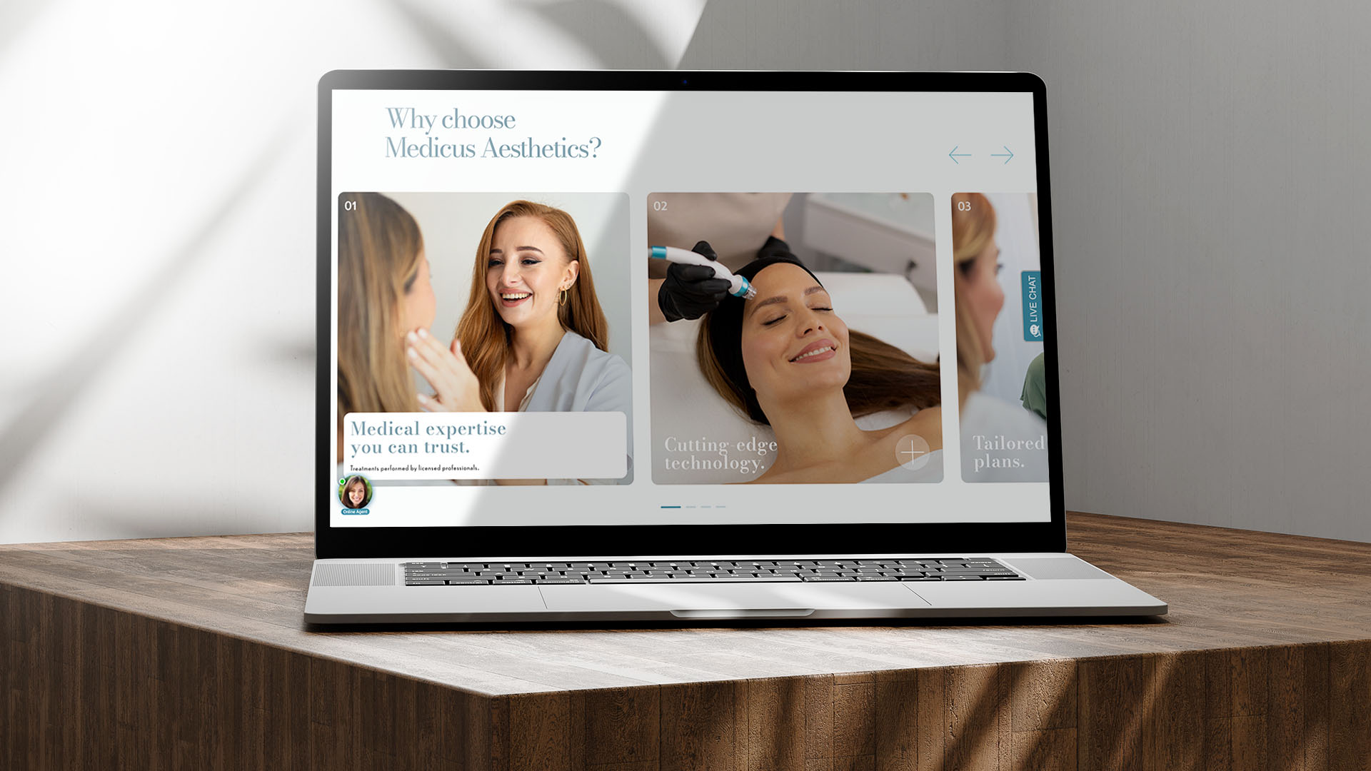 Medicus Aesthetics responsive website